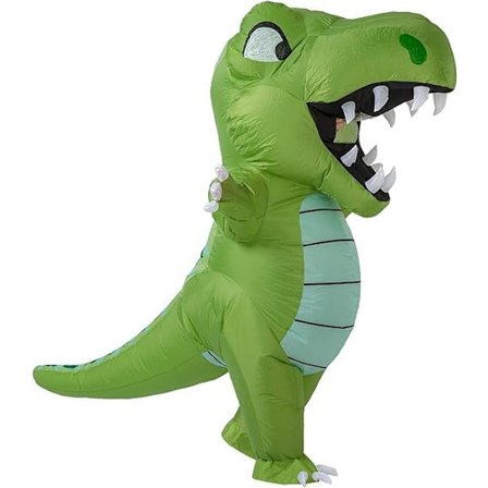 Dinosaur Kostume, Oppustelig Voksen Kostume
