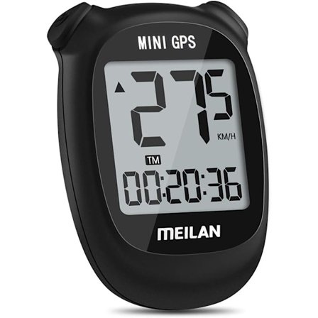 M3 Mini GPS Cykelcomputer, Trådløs Cykelkilometertæller og Speedometer IPX5 Vandtæt Cykelcomputer med LCD-skærm Sort