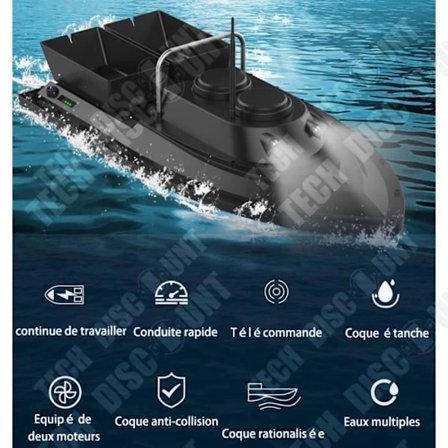 Fiskesonder - LIXADA - Flytec 2011-5 - Fjernbetjening 500 m - Vægt 1.5 kg - Digital visning