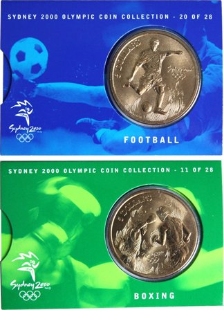 OL 2000 Bronzemønt-kollektion Fodbold/boksning