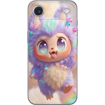 Kompatibelt Mobilskal till Apple Apple iPhone 17 Air Söt kawaii-figur med stora glittrande ögon, regnbågsfärger och mjuk 3D-stil, perfekt barnillu