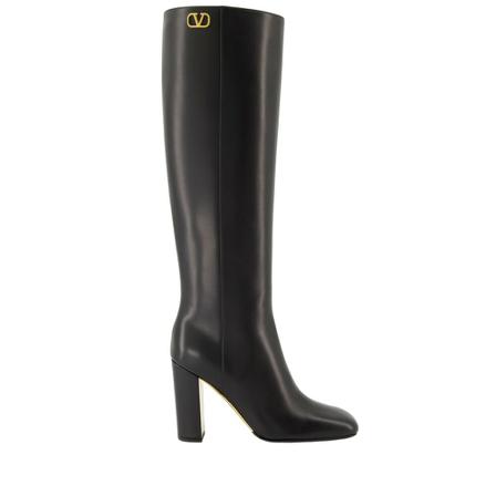Valentino Garavani VLogo Laarzen , Zwart , Dames , Maat: 38 EU Laarzen