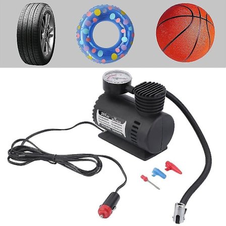 Luftkompressor 12V Dekk-inflator Bil Auto Elektrisk Pumpe