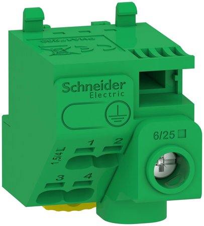 Schneider Electric Resi9 CX LGYT1E05 Jordplint 440 V 5 anslutningar, Elfördelning & strömförsörjning