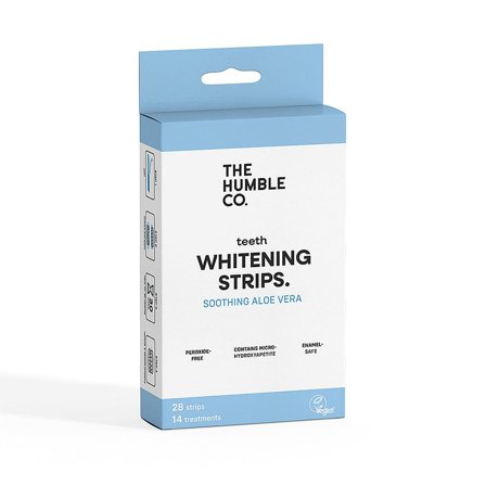 The Humble Co. Whitening strips, aloe vera 28 strips, Medicin & Pleje, Mund & Tandpleje, Tandblegning