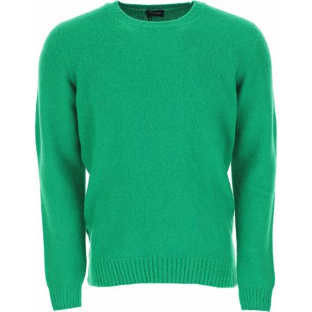 Drumohr, Round-neck Knitwear Groen, Heren, Maat:L