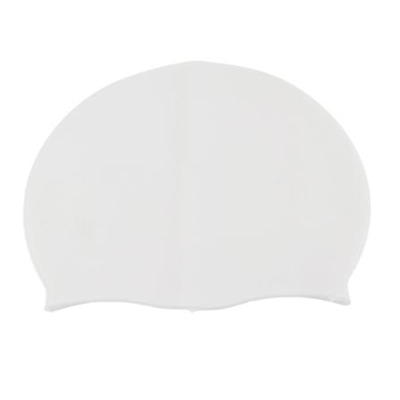 Silikoninen vedenpit v uimahattu - Kest v ja joustava unisex-hattu (Valkoinen)