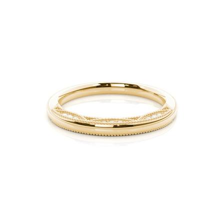 Contemporary Wedding Ring in 9K Yellow Gold - 1.8mm