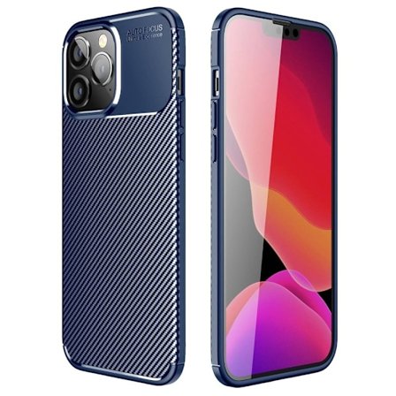 Carbon Shield iPhone 14 Pro Max cover - Blå