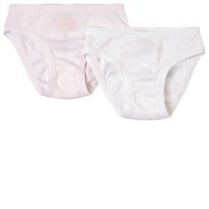 Kids - Petit Bateau 2-Pack White Stripe Briefs 5 years - Underwear - 5 years - White
