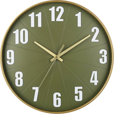 12 tum väggklocka batteridriven, modern väggklocka för vardagsrum sovrum kök kontor, tyst grön klocka för vägg Grön 0