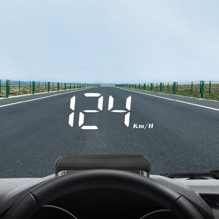 Head-Up Display, Universal GPS HUD til Bil, Speedometer med USB-interface, Hastighed, Kørselsretning, Overhastighed, Fejlkode, til Alle Køretøjer-XF20
