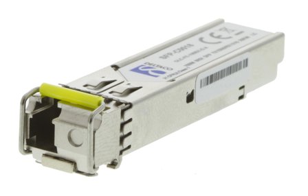 Deltaco SFP-C0016 - SFP (mini-GBIC) transceivermodul (tilsvarer: Cisco GLC-BX-D) - GigE - 1000Base-BX-D - LC-enkeltmodus - opp til 20 km - 1550 (TX) /