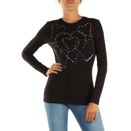 Love Moschino T-Shirts Sort, Dame