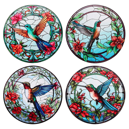 4 arkkia törmäyksenesto-ikkunatarra koristeellinen ikkunatarra makuuhuoneen sisustus