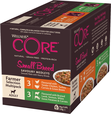 CORE Petfood - Savoury Medleys Farmer Selection Multipack 6x85g - Hund - Hundefôr & hundemat - Våtfôr & våtmat - ZOO.no