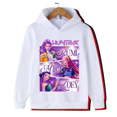 2025 Kpop Demon Hunter Saja -huppari - rento collegepaita pojille ja tytöille, pitkähihaiset katuvaatteet