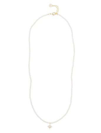 Stellaris Pendant Pearl Neck 42 White SNÖ Of Sweden