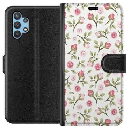 Plånboksfodral till Samsung Galaxy A32 5G med Blommigt