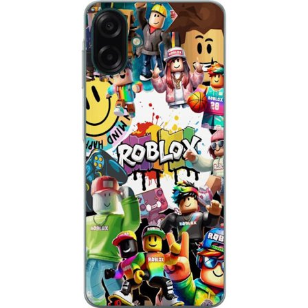 Kompatibelt Mobilskal till Samsung Samsung Galaxy A07 4G Roblox graffiti-kollage med färgglada karaktärer, livliga mönster och energiska element i