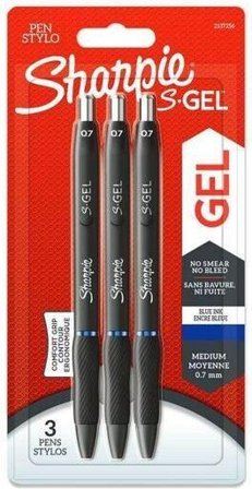 SHARPIE Geleroller SHARPIE S-gel 0,7 blå (3)