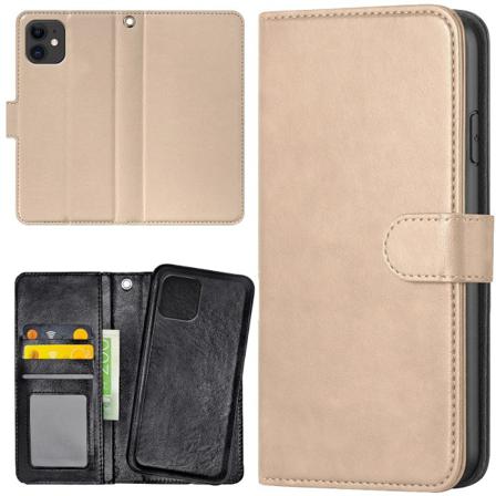 iPhone 11 - Plånboksfodral/Skal Beige Beige