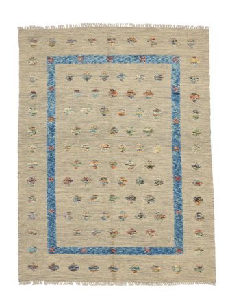 Alfombra Kilim Nimbaft 146X200 Naranja/Beige (Lana, Afganistán)