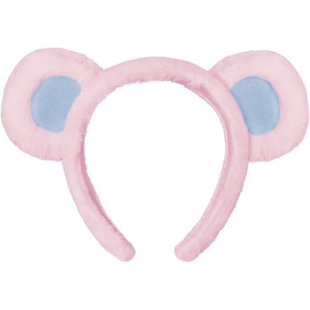 Bjørneøre Hårbøjle Sød Fluffy Hårbøjle Pink Plys Dyre Hårbøjle Furry Fancy Dress Hovedbeklædning til Halloween Fest Kostume Tilbehør