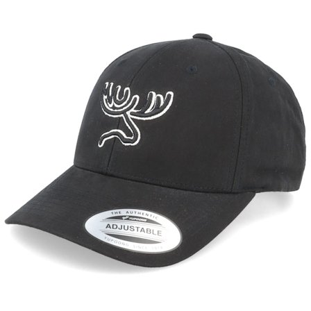 Hunter - Svart adjustable Keps - 3d Moose Waxed Black Adjustable @ Hatstore