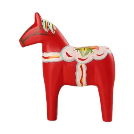 Dala Hest Ornament Træ Svensk Dala Hest, Nordisk Dekorativ Håndmalet Samlerobjekt Svensk Dala Hest Statue