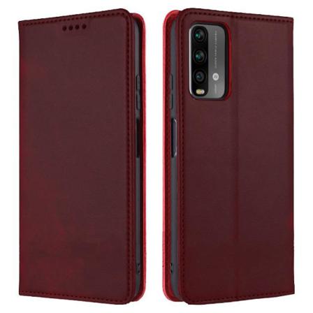 Xiaomi Poco M3 Plånboksfodral Fodral - Burgundy Röd