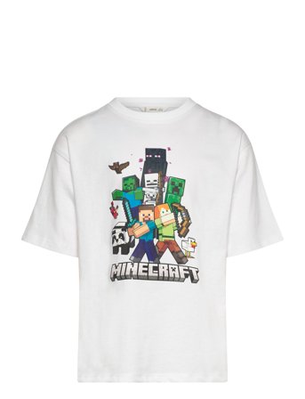 Minecraft Cotton T-Shirt White Mango