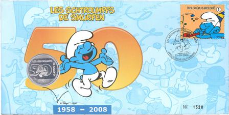 Belgien 2008 - Møntbrev
