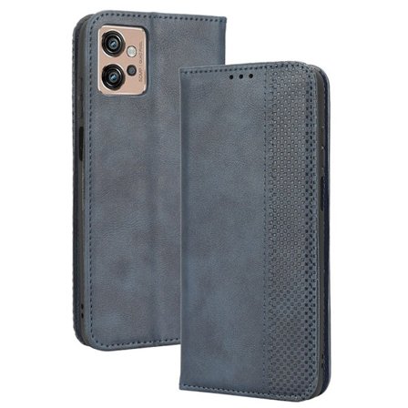 Bofink Vintage Motorola Moto G32 Læder Etui - Blå