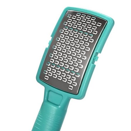 Rostfritt stål kan rymma Dander fotplatta fil för att ta bort död hud förhårdnader vackra fötter(blå)