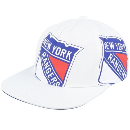 Mitchell & Ness - New York Rangers In Your Face Deadstock White Snapback White Cap - NHL @ Hatstore