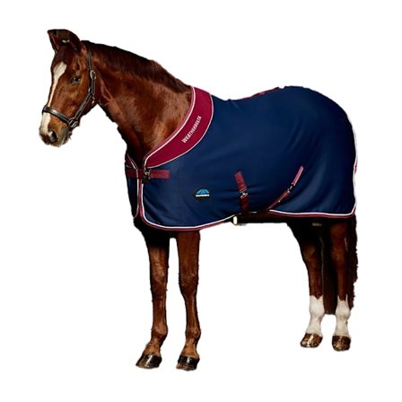 Weatherbeeta Opulence Standard-Neck Show Sheet 6 ́ Marinblå/Vinröd