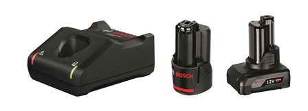 Bosch 1 600 A01 NC9 Ladepakke 2,0 Ah + 4,0 Ah, med lader, Maskintilbehør & forbruk