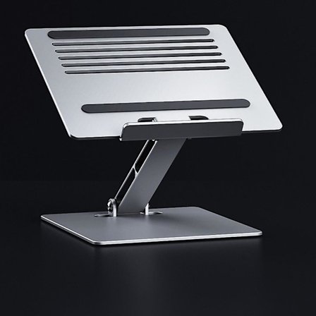 Ergonomic Aluminum Laptop Stand With Heat-vent Laptop Riser For 100% Laptops