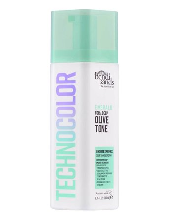 Bondi Sands Technocolor 1 Hour Express Self Tanning Foam Emerald (Olive Tone) - Nude - 200 ml