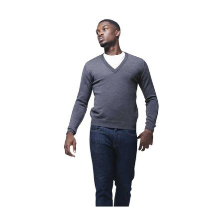 Mauro Grifoni, V-neck Knitwear Grijs, Heren, Maat:S