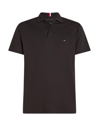Liquid Cotton Essential Reg Polo Black Tommy Hilfiger