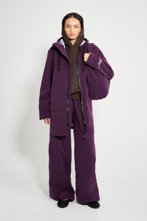Stockholm Patch Raincoat Purple Haze