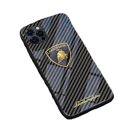 Telefondeksel Biltelefondeksel Lamborghini Logo Trykk For Iphone Herdet Glass Telefondeksel