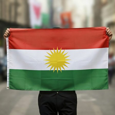 Kurdistan Flagget - 150 x 90 cm