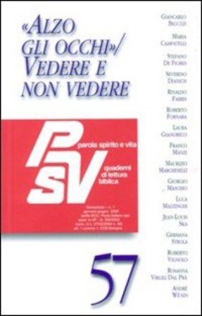 «Alzo gli occhi». Vedere e non vedere NA