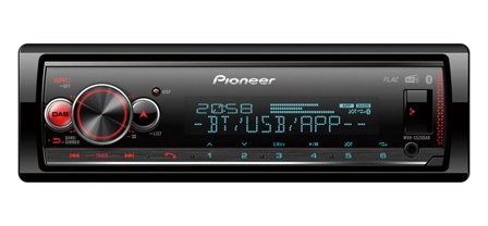 PIONEER MVH-S520DAB - Vogn - digitalmottaker - enhet i instrumentbordet - Enkelt-DIN
