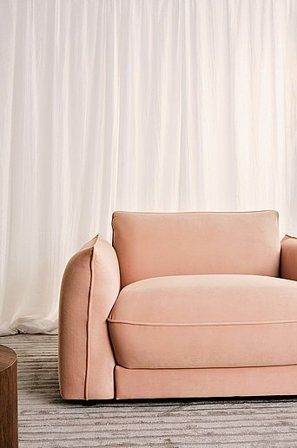 Jotex - Lænestol korallrosa - MOLTON - Køb Lænestole hos Jotex