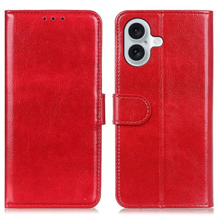iPhone 16 Fodral Med Kortfack Röd