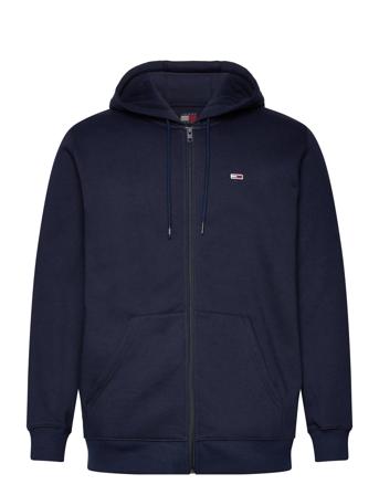 Tommy Jeans Tjm Reg S Flag Zip Fleece Thru Marinblå